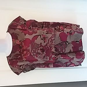 Kensie floral cap sleeve blouse